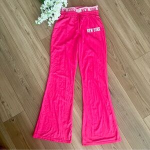 Pink Y2K New York Double Waistband Pants